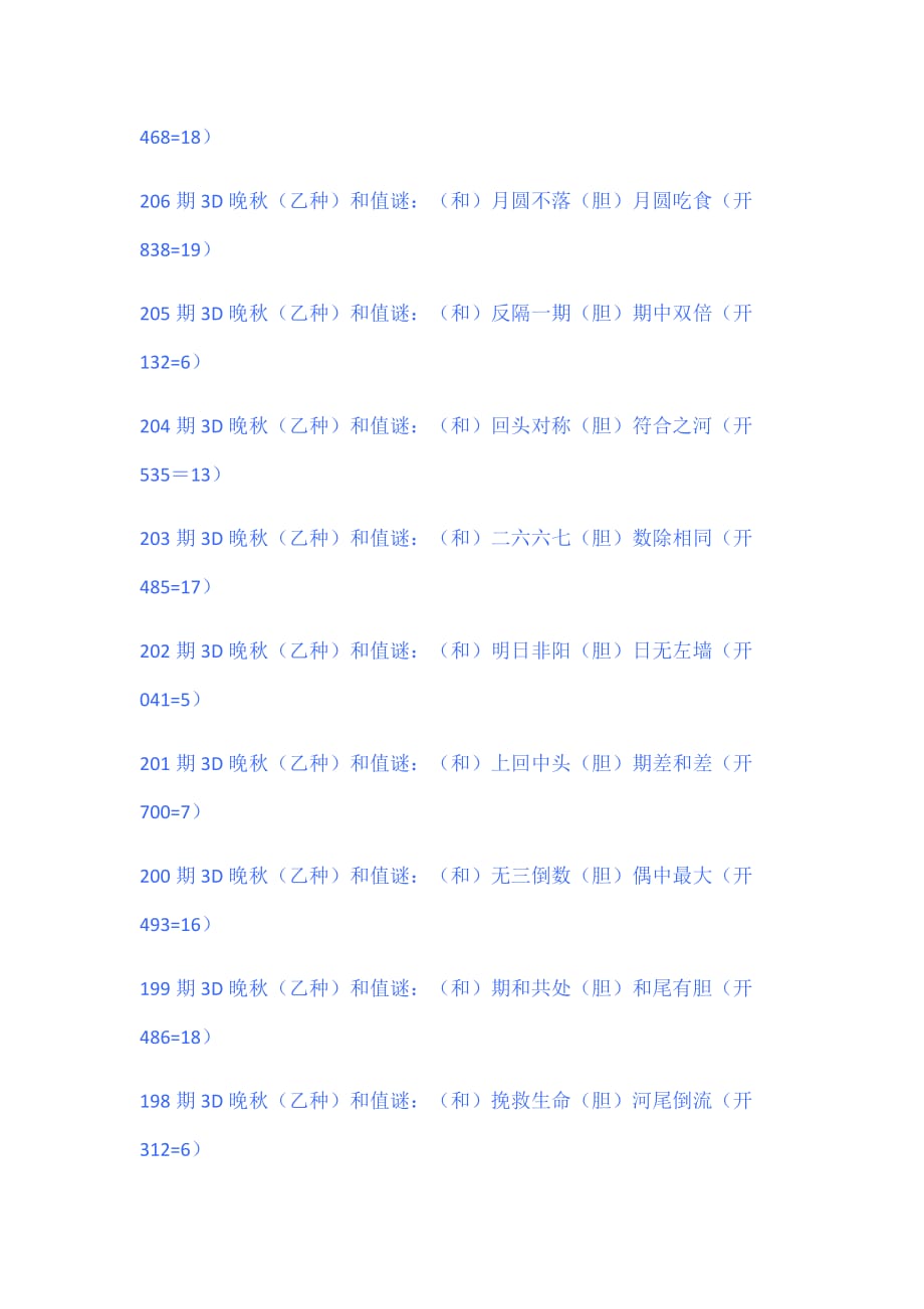 3D字谜晚秋，解锁和值之谜